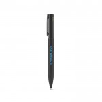 Bolígrafo de metal 60% reciclado elegante con clip y tinta azul vista principal