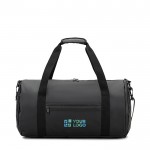 Bolsa de deporte en poliéster reciclado 600D con zapatero lateral vista principal