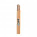 Conjunto de 10 pajitas de papel kraft vista principal