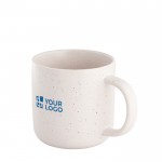 Taza de cerámica para café con acabado mate y efecto rústico 90ml vista principal
