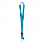 Lanyard publicitario con mini lanyard (2cm) vista principal