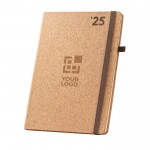 Agenda B5 con logo de color natural