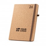 Agenda B5 con logo de color natural