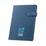 Agenda eco personalizada 2025 con logotipo