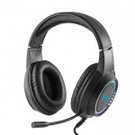 Auriculares gaming extensibles con luces y micrófono incorporados vista principal