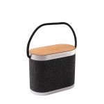 Altavoz portátil de RPET con cargador inalámbrico superrrápido vista principal