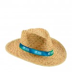 Sombrero de paja con cinta sublimada vista principal