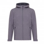 Chaqueta softshell de hombre casual fit 300 g/m2 Iqoniq color gris jaspeado