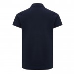 Polo piqué de algodón reciclado de mujer casual fit 220 g/m2 Iqoniq color azul marino segunda vista
