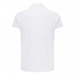 Polo piqué de algodón reciclado de mujer casual fit 220 g/m2 Iqoniq color blanco roto segunda vista