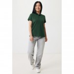 Polo piqué de algodón reciclado de mujer casual fit 220 g/m2 Iqoniq color verde bosque