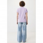 Polo piqué de algodón reciclado de mujer casual fit 220 g/m2 Iqoniq color lila