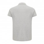 Polo piqué de algodón reciclado de mujer casual fit 220 g/m2 Iqoniq color gris claro segunda vista