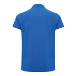 Polo piqué de algodón reciclado de mujer casual fit 220 g/m2 Iqoniq color azul real segunda vista