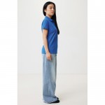 Polo piqué de algodón reciclado de mujer casual fit 220 g/m2 Iqoniq color azul real