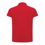 Polo piqué de algodón reciclado de mujer casual fit 220 g/m2 Iqoniq color rojo segunda vista