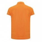 Polo piqué de algodón reciclado de mujer casual fit 220 g/m2 Iqoniq color naranja segunda vista