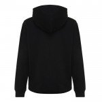 Sudadera infantil de algodón recicladocon capucha 280 g/m2 Iqoniq color negro segunda vista
