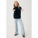 Sudadera infantil de algodón recicladocon capucha 280 g/m2 Iqoniq color negro