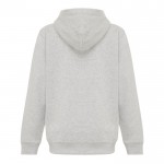 Sudadera infantil de algodón recicladocon capucha 280 g/m2 Iqoniq color gris claro segunda vista
