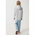 Sudadera infantil de algodón recicladocon capucha 280 g/m2 Iqoniq color gris claro