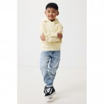 Sudadera infantil de algodón recicladocon capucha 280 g/m2 Iqoniq color amarillo claro