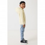Sudadera infantil de algodón recicladocon capucha 280 g/m2 Iqoniq color amarillo claro