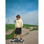 Sudadera infantil de algodón recicladocon capucha 280 g/m2 Iqoniq color amarillo claro