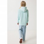 Sudadera infantil de algodón recicladocon capucha 280 g/m2 Iqoniq color verde menta
