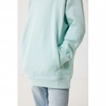 Sudadera infantil de algodón recicladocon capucha 280 g/m2 Iqoniq color verde menta