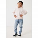 Sudadera infantil de algodón recicladocon capucha 280 g/m2 Iqoniq color rosa claro