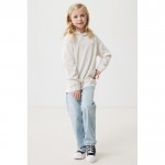 Sudadera infantil de algodón recicladocon capucha 280 g/m2 Iqoniq color blanco roto