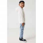 Sudadera infantil de algodón recicladocon capucha 280 g/m2 Iqoniq color blanco roto
