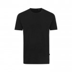 Camiseta mix algodón reciclado y orgánico 180 g/m2 Iqoniq Bryce color negro