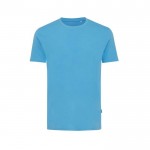 Camiseta mix algodón reciclado y orgánico 180 g/m2 Iqoniq Bryce color azul cian