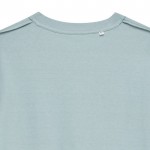 Camiseta mix algodón reciclado y orgánico 180 g/m2 Iqoniq Bryce color verde pastel tercera vista