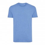 Camiseta mix algodón reciclado y orgánico 180 g/m2 Iqoniq Manuel color azul jaspeado