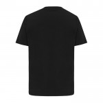 Camiseta de algodón reciclado unisex modern fit 220 g/m2 IQONIQ Nikko color negro segunda vista