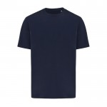 Camiseta de algodón reciclado unisex modern fit 220 g/m2 IQONIQ Nikko color azul marino