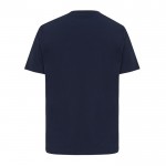 Camiseta de algodón reciclado unisex modern fit 220 g/m2 IQONIQ Nikko color azul marino segunda vista