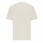Camiseta de algodón reciclado unisex modern fit 220 g/m2 IQONIQ Nikko color beige segunda vista