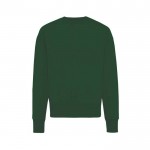 Sudadera oversize de algodón eco 340 g/m2 Iqoniq Kruger color verde oscuro