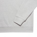 Sudadera unisex de algodón reciclado slim fit 280 g/m2 Iqoniq color gris claro jaspeado tercera vista