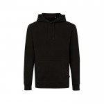 Sudadera de algodón reciclado y orgánico 340 g/m2 Iqoniq Jasper color negro