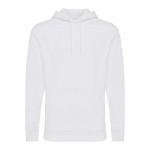 Sudadera de algodón reciclado y orgánico 340 g/m2 Iqoniq Jasper color blanco