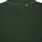 Sudadera de algodón reciclado y orgánico 340 g/m2 Iqoniq Jasper color verde oscuro cuarta vista