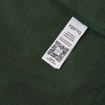 Sudadera de algodón reciclado y orgánico 340 g/m2 Iqoniq Jasper color verde oscuro quinta vista
