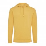 Sudadera de algodón reciclado y orgánico 340 g/m2 Iqoniq Jasper color amarillo