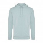 Sudadera de algodón reciclado y orgánico 340 g/m2 Iqoniq Jasper color verde pastel