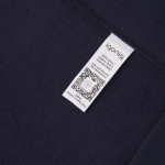 Sudadera de ajuste relajado de algodón eco 340 g/m2 Iqoniq Yoho color azul marino quinta vista